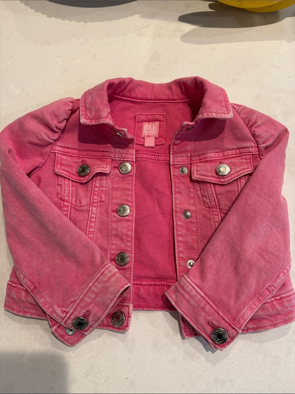 GAP x Barbie Fuchsia Pink Denim Jacket 2T